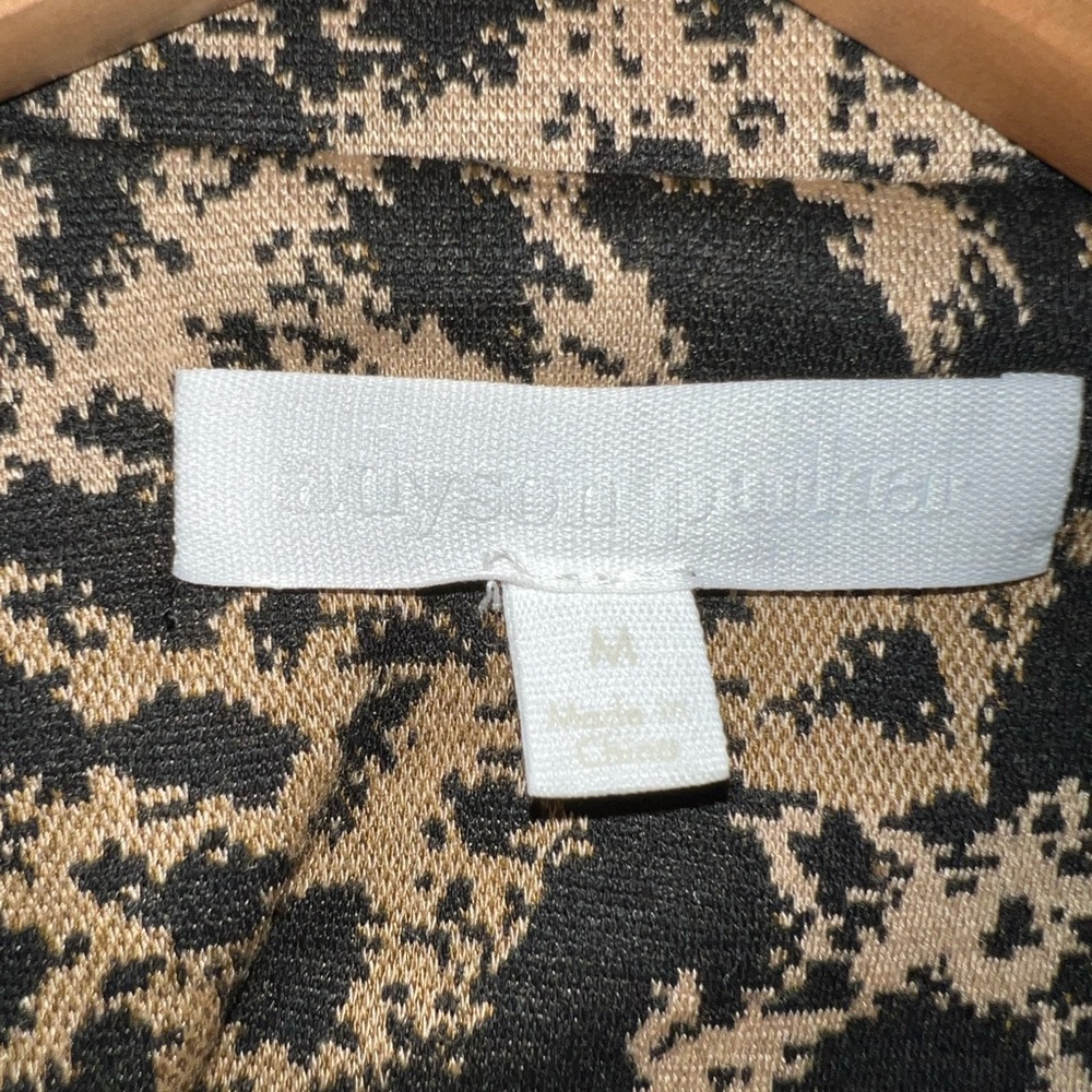 ❤️ ADYSON PARKER ROLL TAB LONGLINE ANIMAL PRINT JACKET WINTER WORK WEAR - Picture 3 of 8